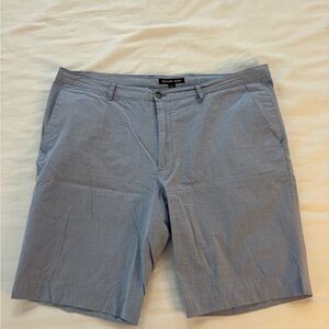Michael Kors Men's Light Blue Flat Front Shorts